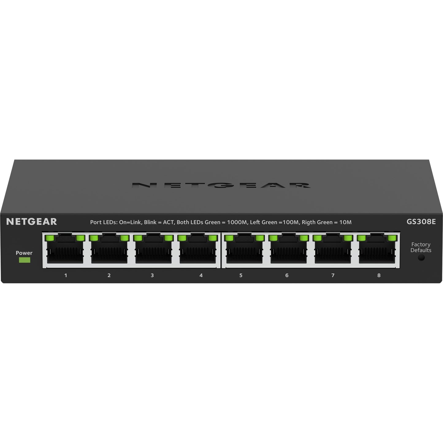 Netgear 8-Poort Gigabit Ethernet Plus-Switch (GS308EV4)