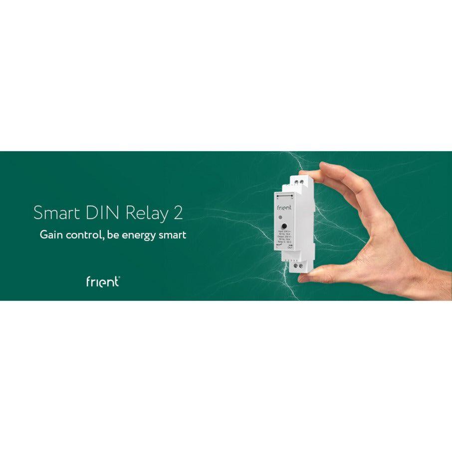 Relé din inteligente Frient (gris claro, zigbee)