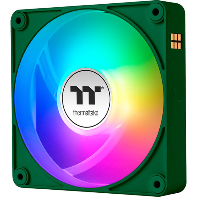 Thermaltake ct120 ex argb sync ventola di raffreddamento per PC racing green (pacchetto da 3 ventole) ventole per case (verde, 3 pezzi, 120 x 120 x 25 mm, pwm)