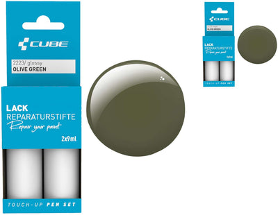 Juego de rotuladores de retoque Cube verde oliva