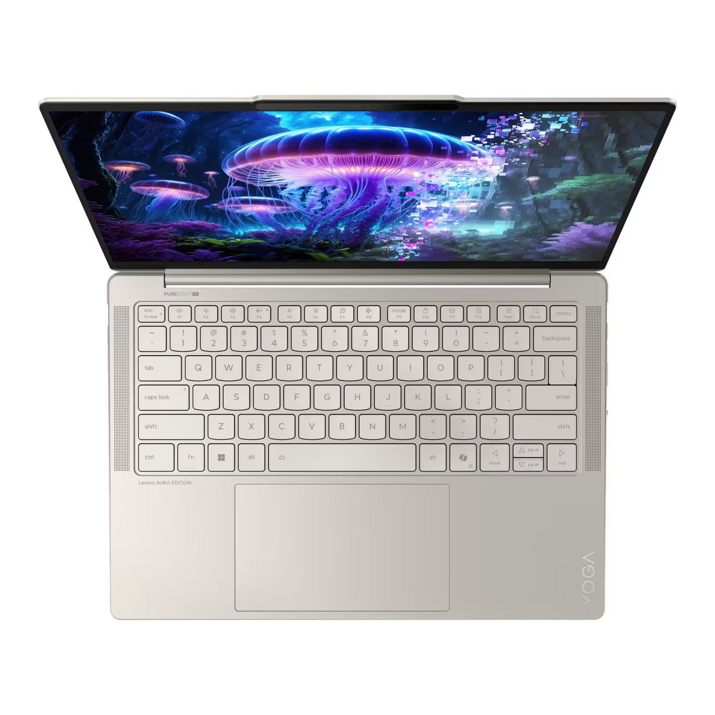 Lenovo yoga slim 7 14ill10 (83jx00f7mh) aura edition 14 copilot+ laptop (hoogglans wit | core ultra 5 226v | intel arc graphics 130v | 16 gb | 512 gb ssd)