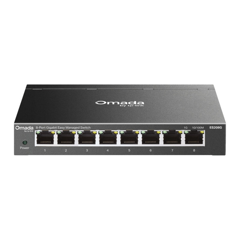 Tp-Link Omada ES208G Switch Gigabit Easy Managed a 8 porte (nero)