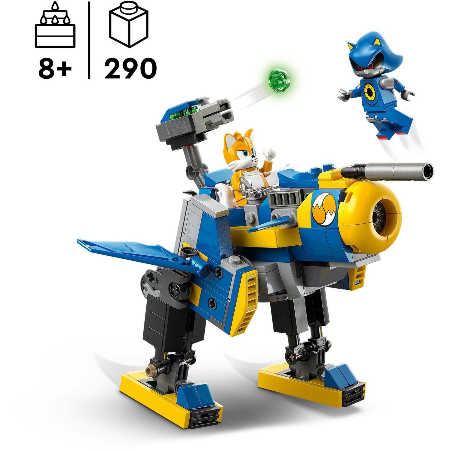 LEGO LEGO El Hedgehog 77002 Cyclone vs. Sónico de metal