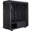 Inter-tech c-3 saphir midi tower behuizing (zwart | 3x usb-a | window)