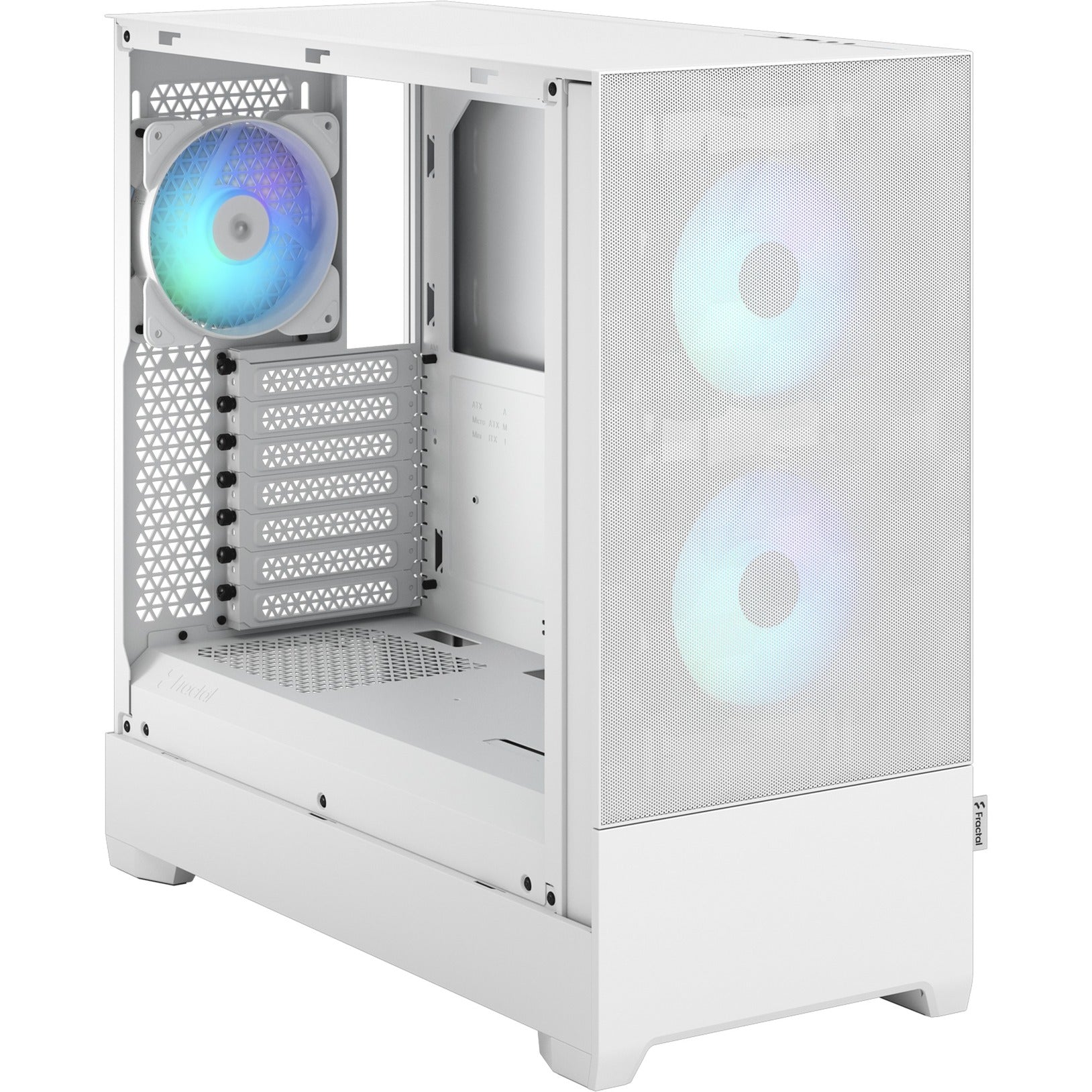 Diseño fractal Pop Air RGB White TG Clear Tint