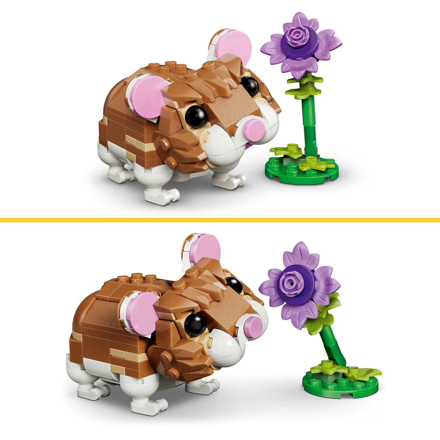 Lego 31376 Creator simpatico criceto con fiore | 2 pezzi