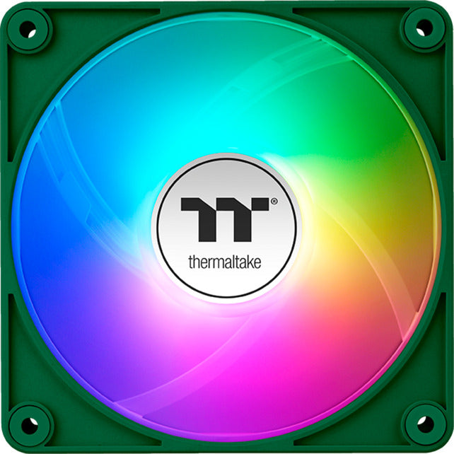Thermaltake ct120 ex argb sync ventola di raffreddamento per PC racing green (pacchetto da 3 ventole) ventole per case (verde, 3 pezzi, 120 x 120 x 25 mm, pwm)