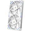 Nzxt performance fan f280x rgb case fans (wit, 2 stuks, 280 x 140 x 30 mm, pwm)