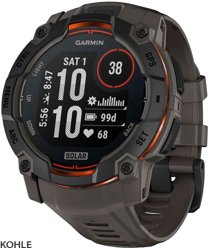 Garmin instinto® 3 solar 50mm - Reloj inteligente multideporte GPS