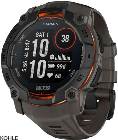 Garmin instinto® 3 solar 50mm - Reloj inteligente multideporte GPS