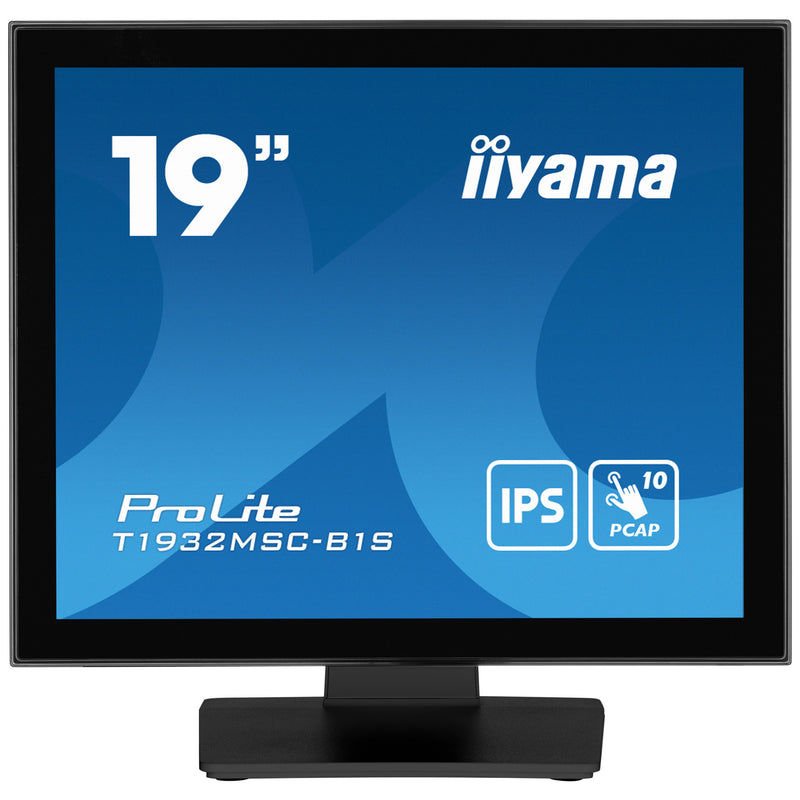 Monitor touchscreen Iiyama prolite t1932msc-b2s 19 (nero, VGA, HDMI, porta display, audio, touchscreen)