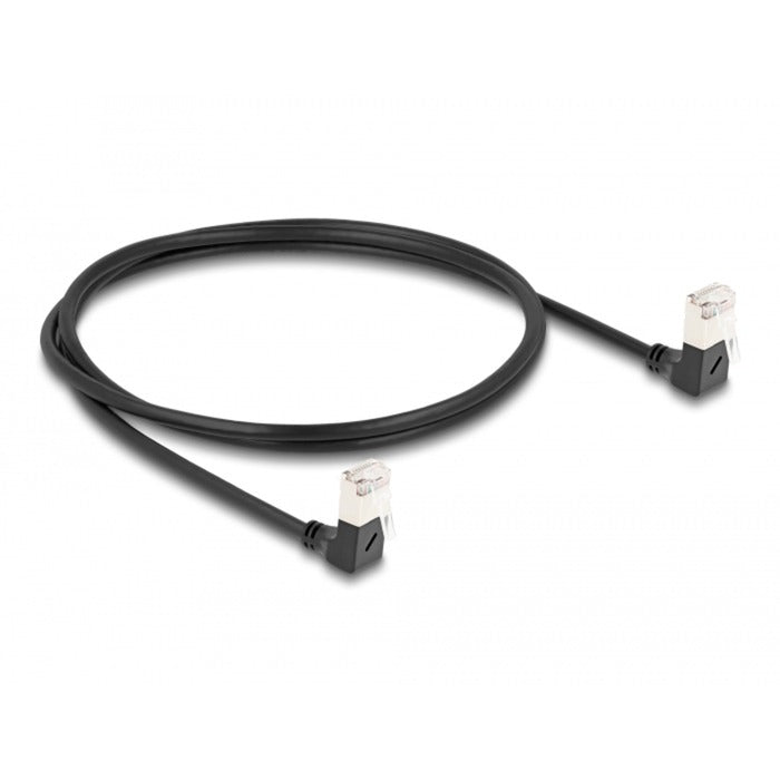 Delock RJ45 Network Cable Cat.6A S FTP Slim 90 ° verso il basso