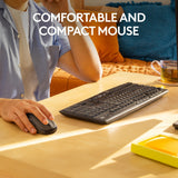 Logitech mk295 silent wireless keyboard and mouse combo desktopset (zwart, us-international lay-out (qwerty), 100%) - afbeelding 4