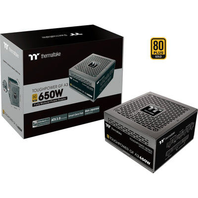 Thermaltake toughpower gf a3 gold - tt premium edition modulaire 650 watt voeding (zwart, 4x pcie)