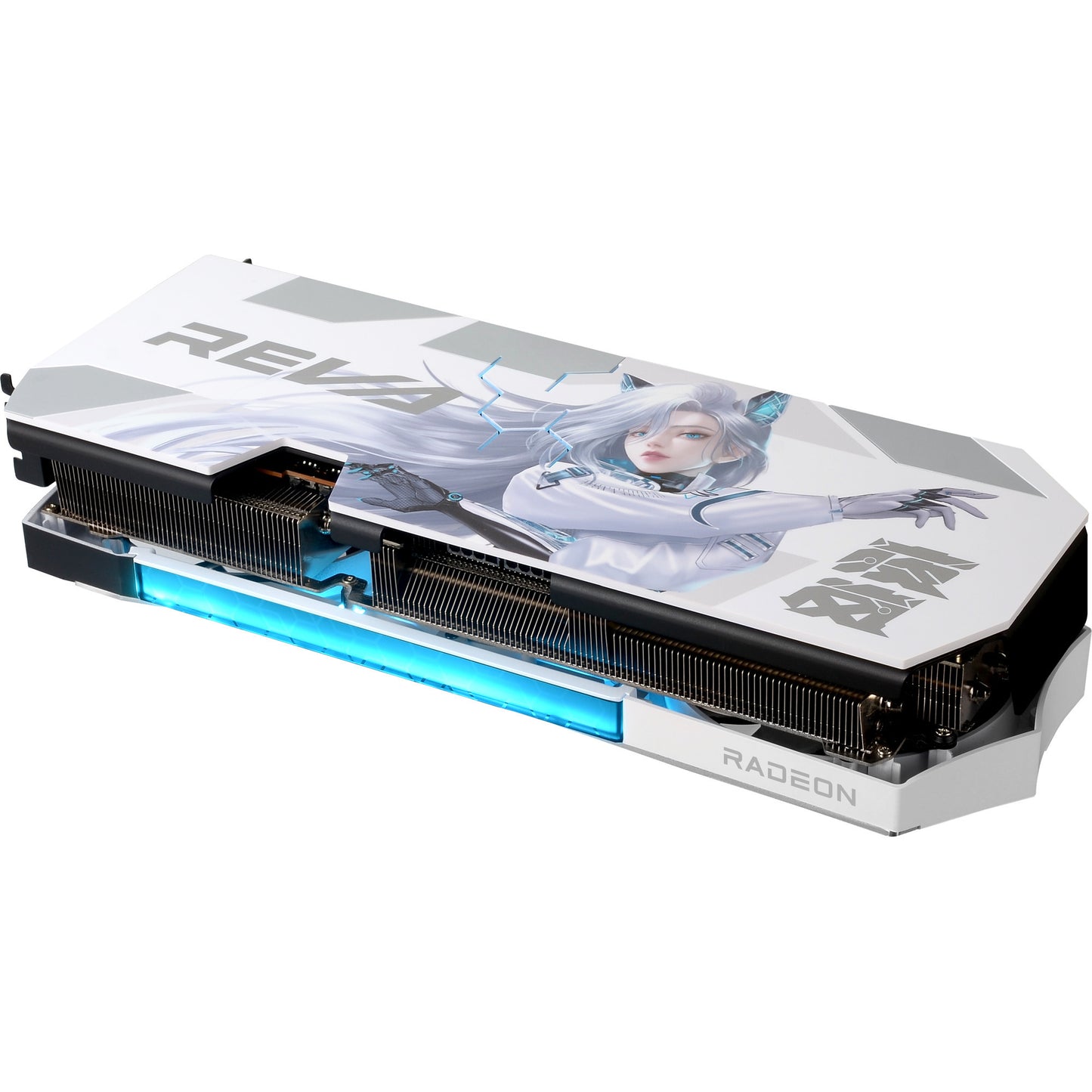 Scheda grafica Powercolor Radeon RX 9070 XT Hellhound Reva16GB in edizione limitata (bianco nero, RDNA4, GDDR6, 3x display port, 1x HDMI)