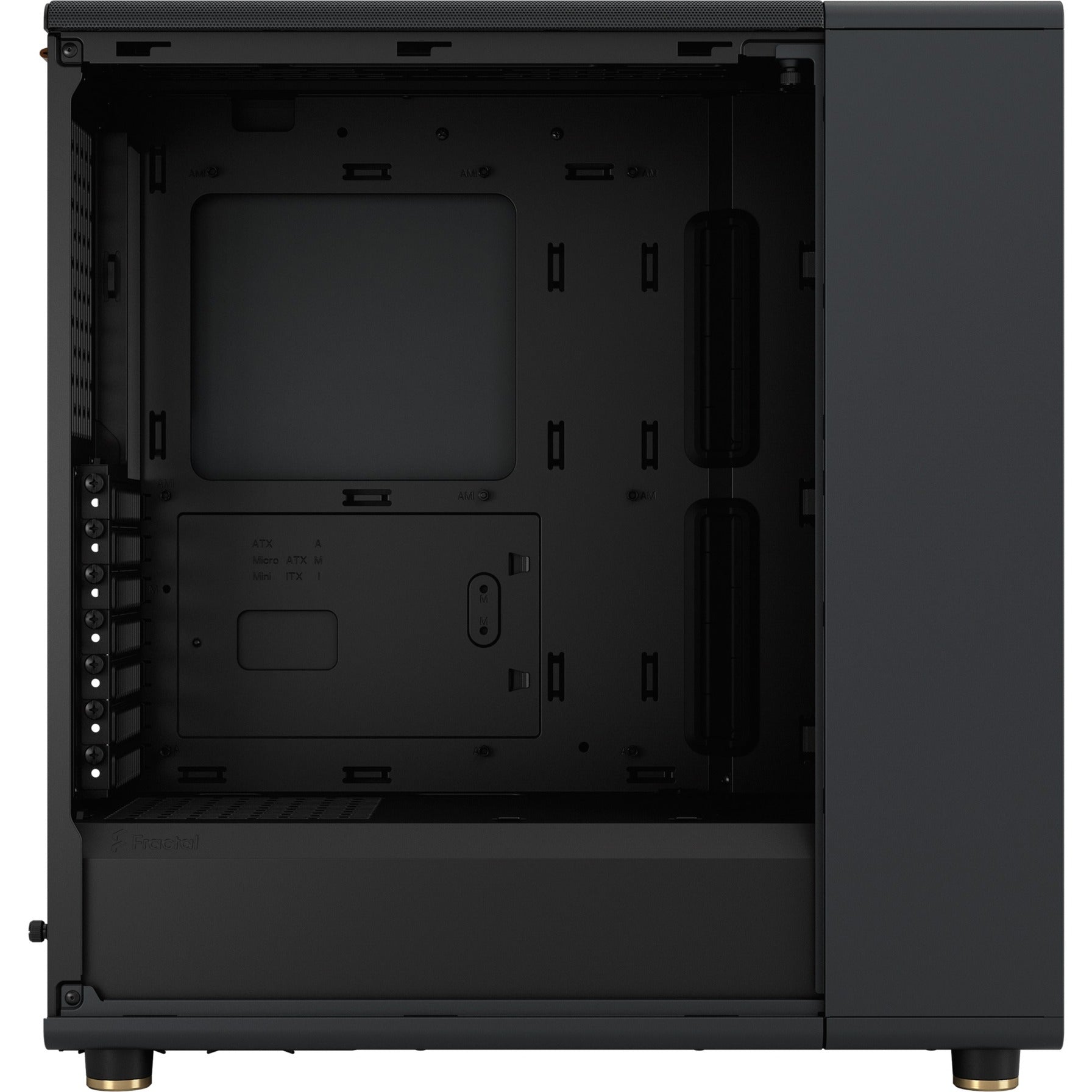 Fractal design north midi tower behuizing (zwart | 2x usb-a | 1x usb-c | tempered glass)