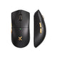 Mouse da gioco wireless ultraleggero Mchose K7 (oro nero, RGB, USB 2,4 GHz, 42.000 dpi)