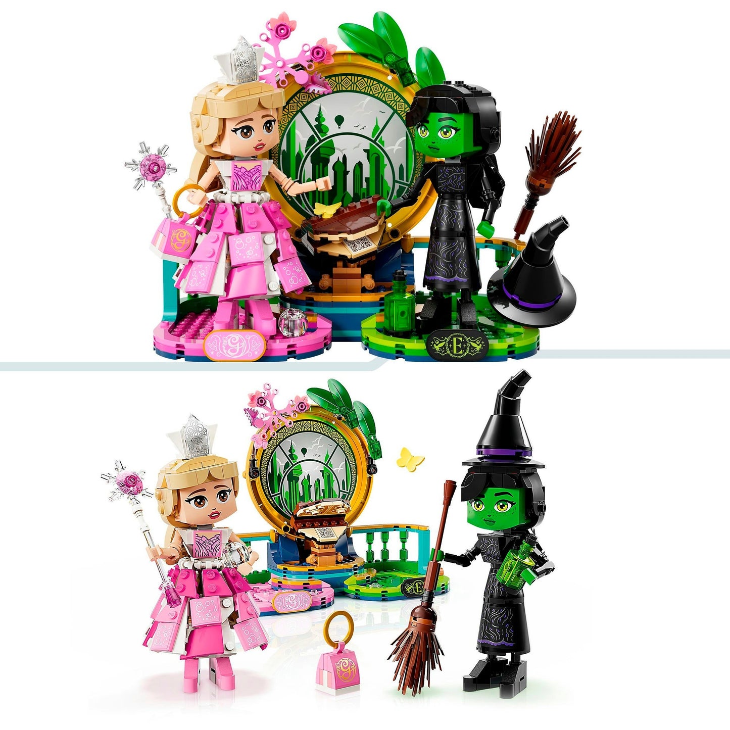 LEGO 75682 figuras Wicked Elphaba y Glinda