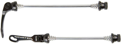 Novatec set di sganci rapidi in alluminio nero