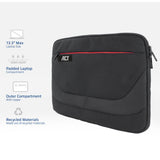 Act laptophoes suburb ac8575 13,3 “ polyester zwart - afbeelding 2