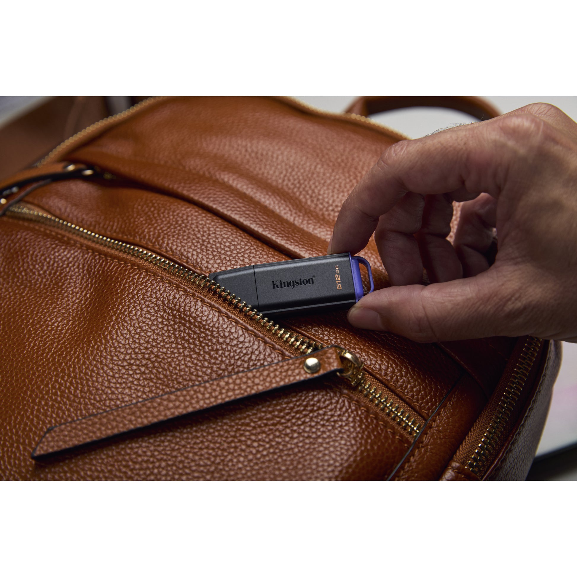Memoria USB Kingston USB 512GB data traveller Exodia U3 (negro lila)
