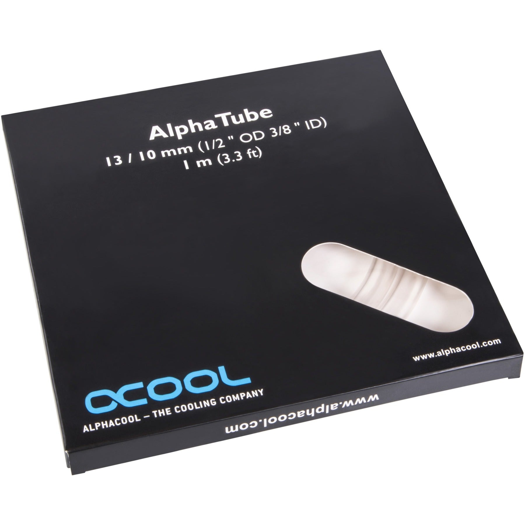 Alphacool alphatube hf 13 10 (3 8 id) - tubo ultra trasparente (trasparente, 1 metro)