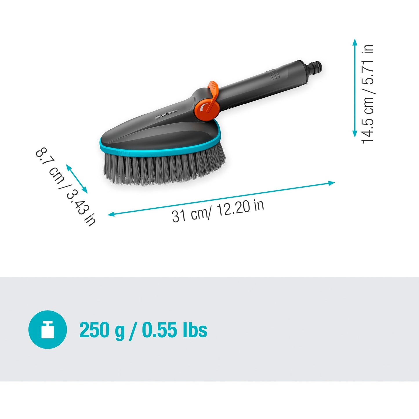 Gardena Cleansystem Handbrush M morbido