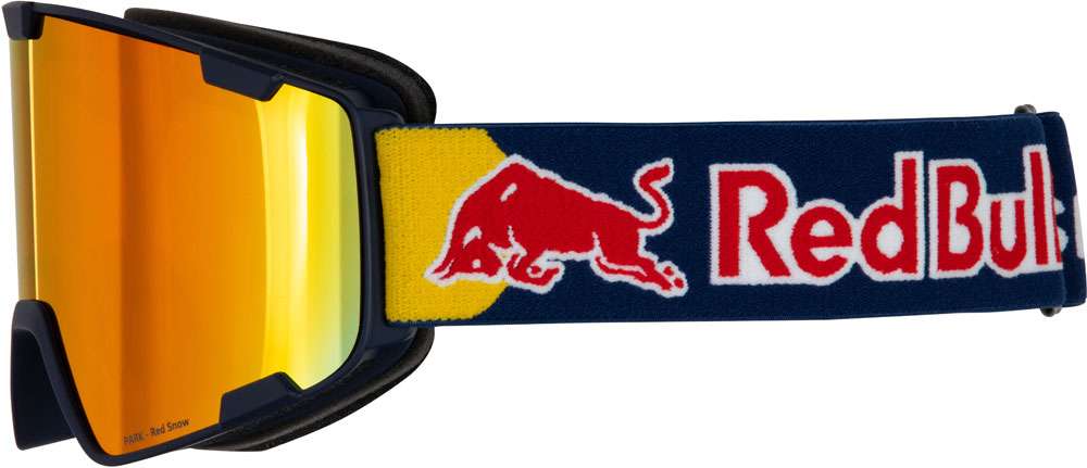 Red bull spect eyewear park-19re2 orange red mirror - maschera da sci