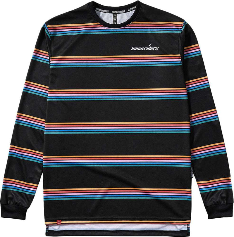 Loose riders stripes color - mtb long sleeve jersey