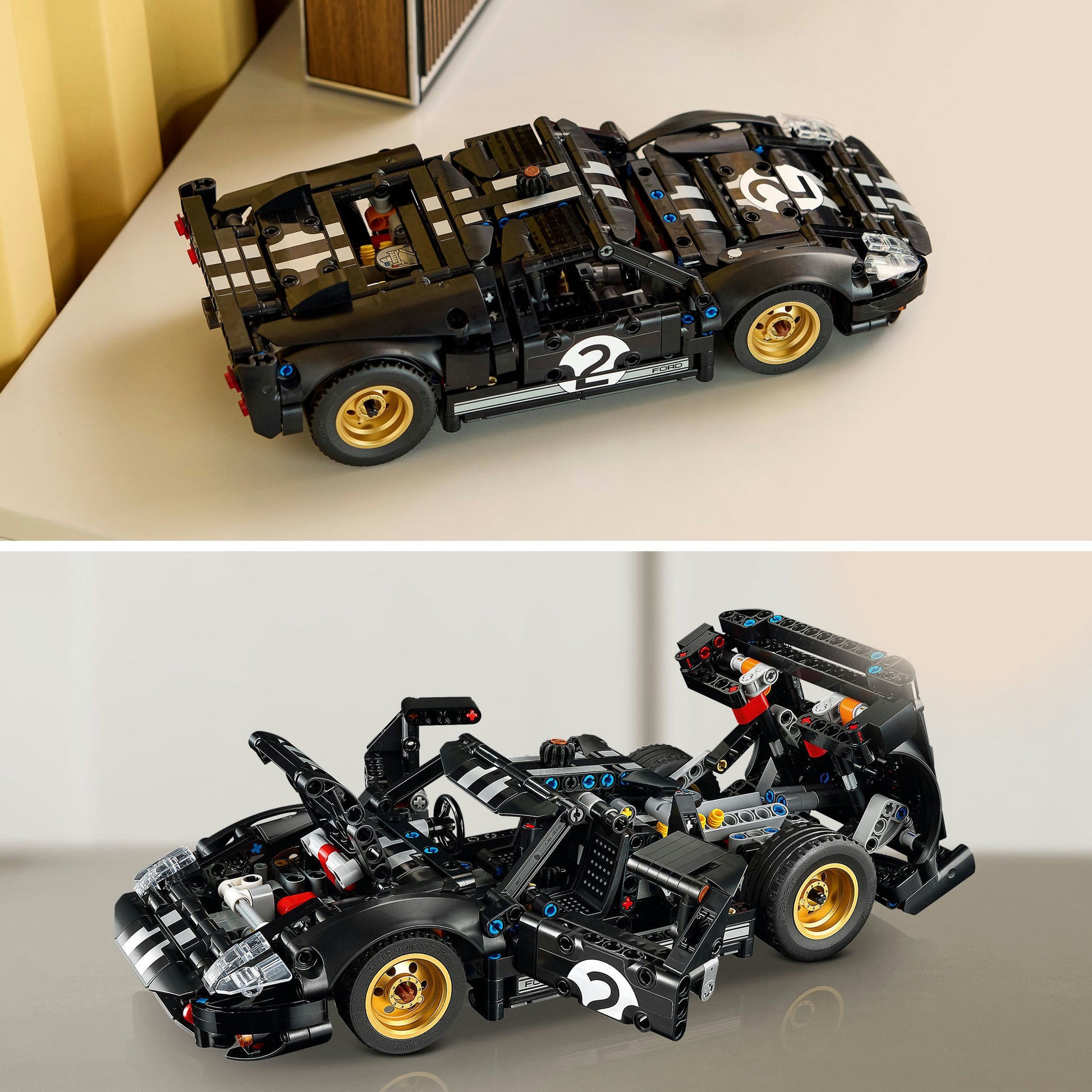 Lego 42223 technic 1966 ford gt40 mkii coche de carreras