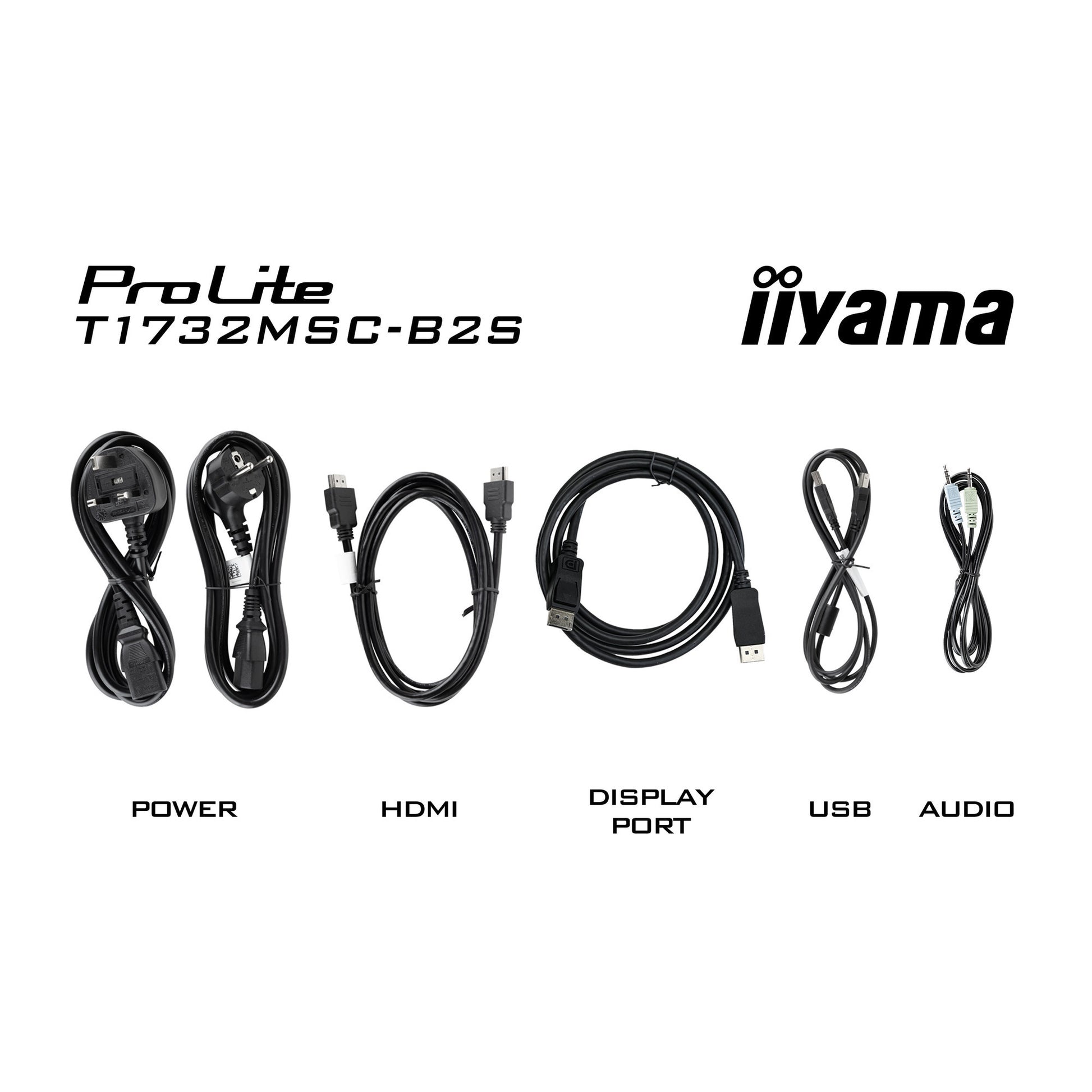 Monitor touchscreen Iiyama prolite t1732msc-b2s 17 (nero, VGA, HDMI, porta display, audio, touchscreen)