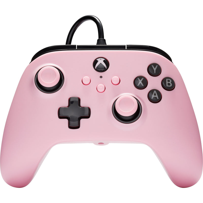 Controller cablato Powera per xbox serie x|s (rosa, xbox serie x|s, xbox one, PC)