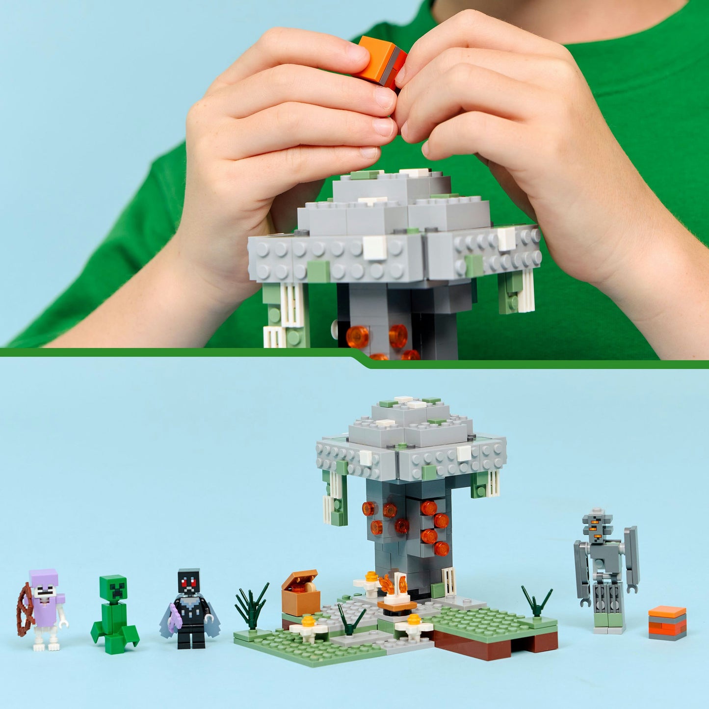 Lego minecraft the pale garden constructiespeelgoed
