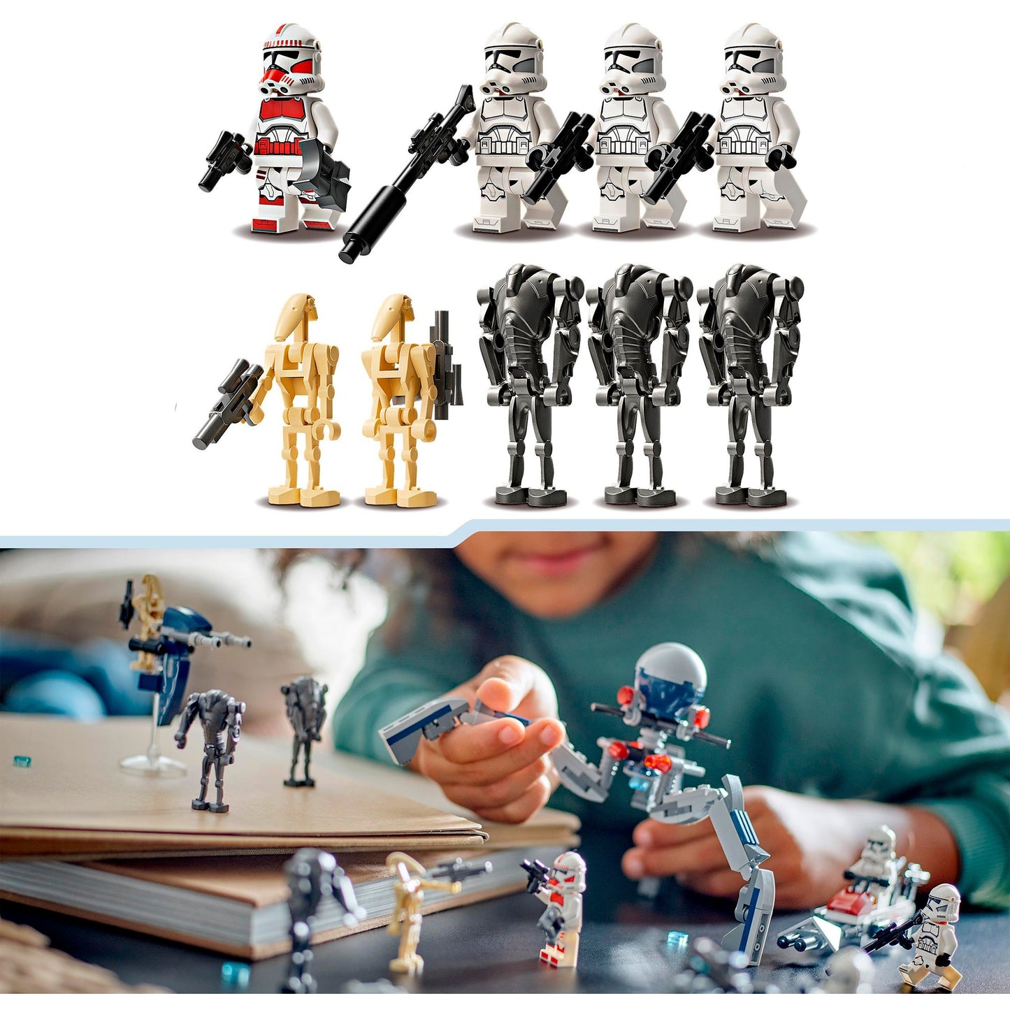 Lego Lego Star Wars 75372 Clone Trooper e Battle Droid Battle Pack