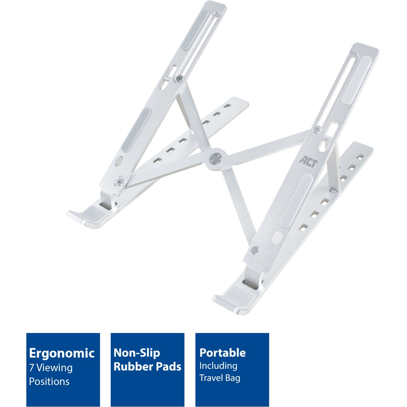 ACT Connectivity laptop la computadora portátil estándar de aluminio, plegable