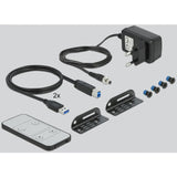 DELOCK DisplayPort 1,4 kvm switch 8K 30Hz con USB 3.0 e - afbeelding 3