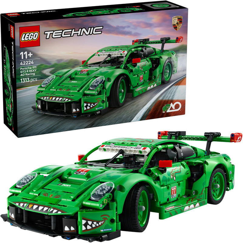 Lego technic 42224 porsche 911 gt3 r rexy ao coche de carreras