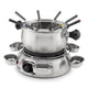 Fonduta Tristar fo-1100 (acciaio inossidabile, 8 persone, 1300 w, adatta per olio, cioccolato e formaggio)