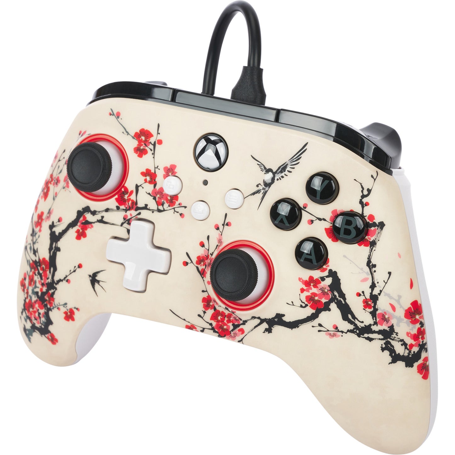 Controller Powera Advantage con cavo per xbox serie x|s - Warrior's Nirvana (magnolia white, xbox serie x|s, xbox one, PC)