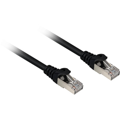 Sharkoon cat.6a netwerkkabel (zwart, 0,5 meter, sftp, rj-45, halogeenvrij)
