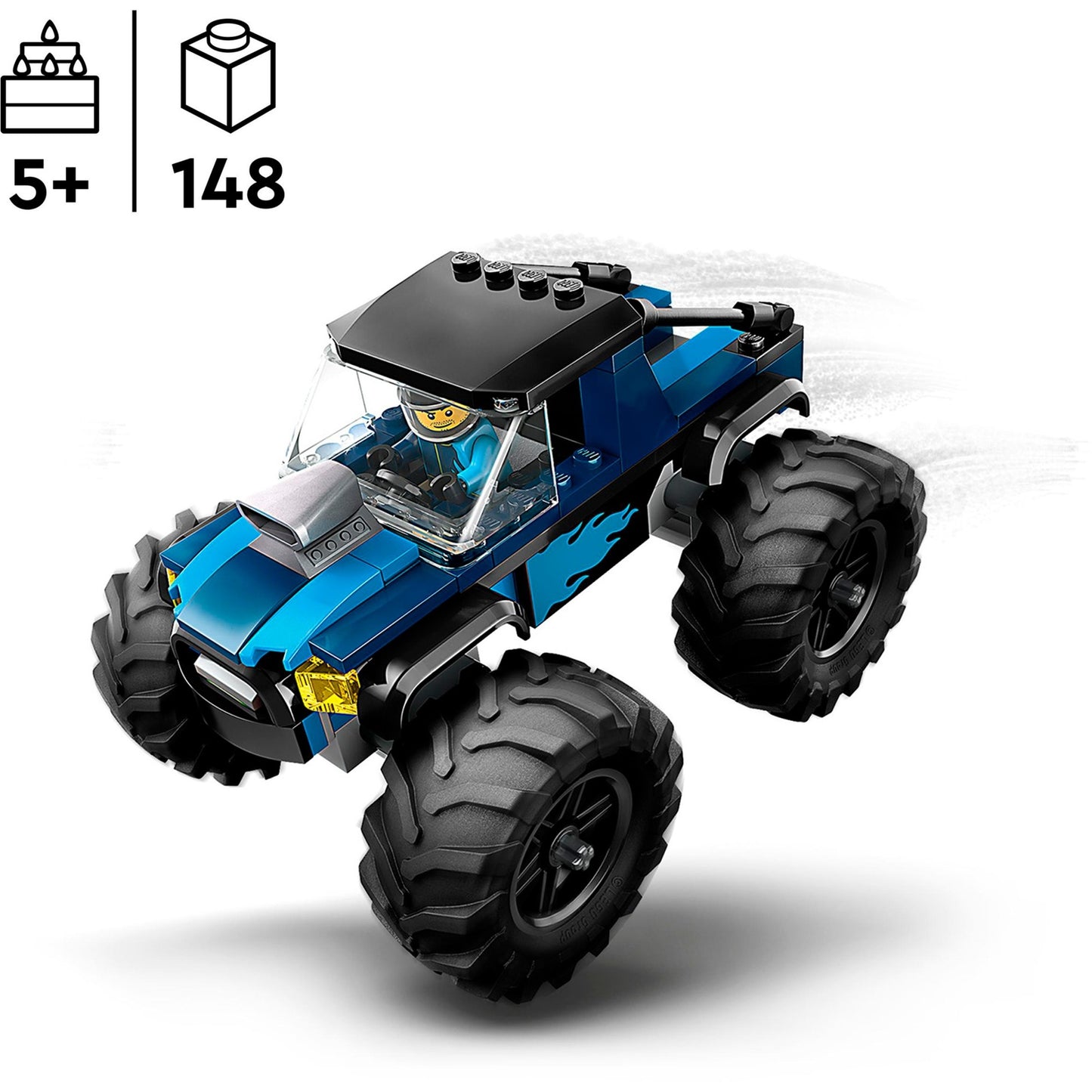 Lego city 60402 blauwe monstertruck