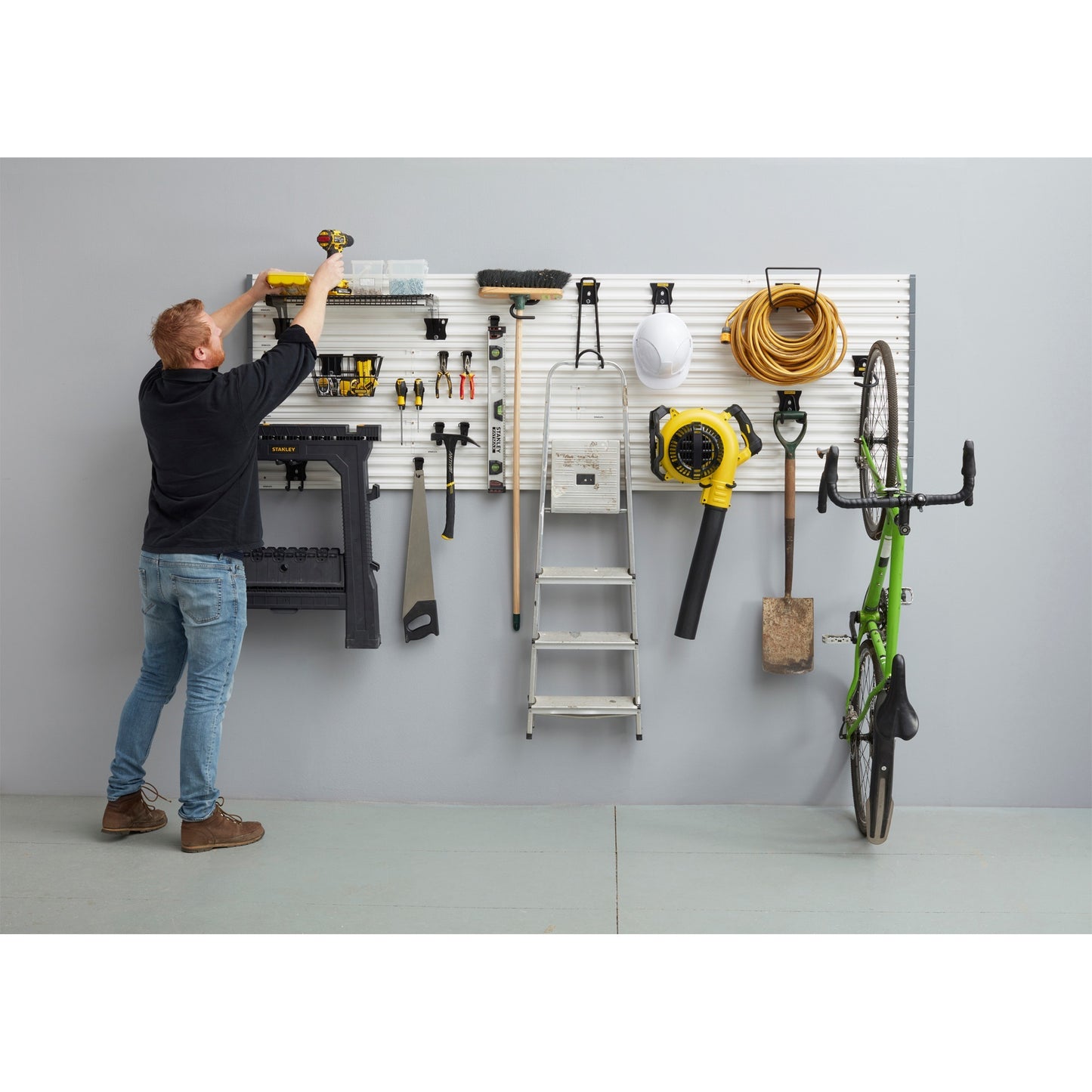 Stanley Track Wall Bicycle Hook Horizontal