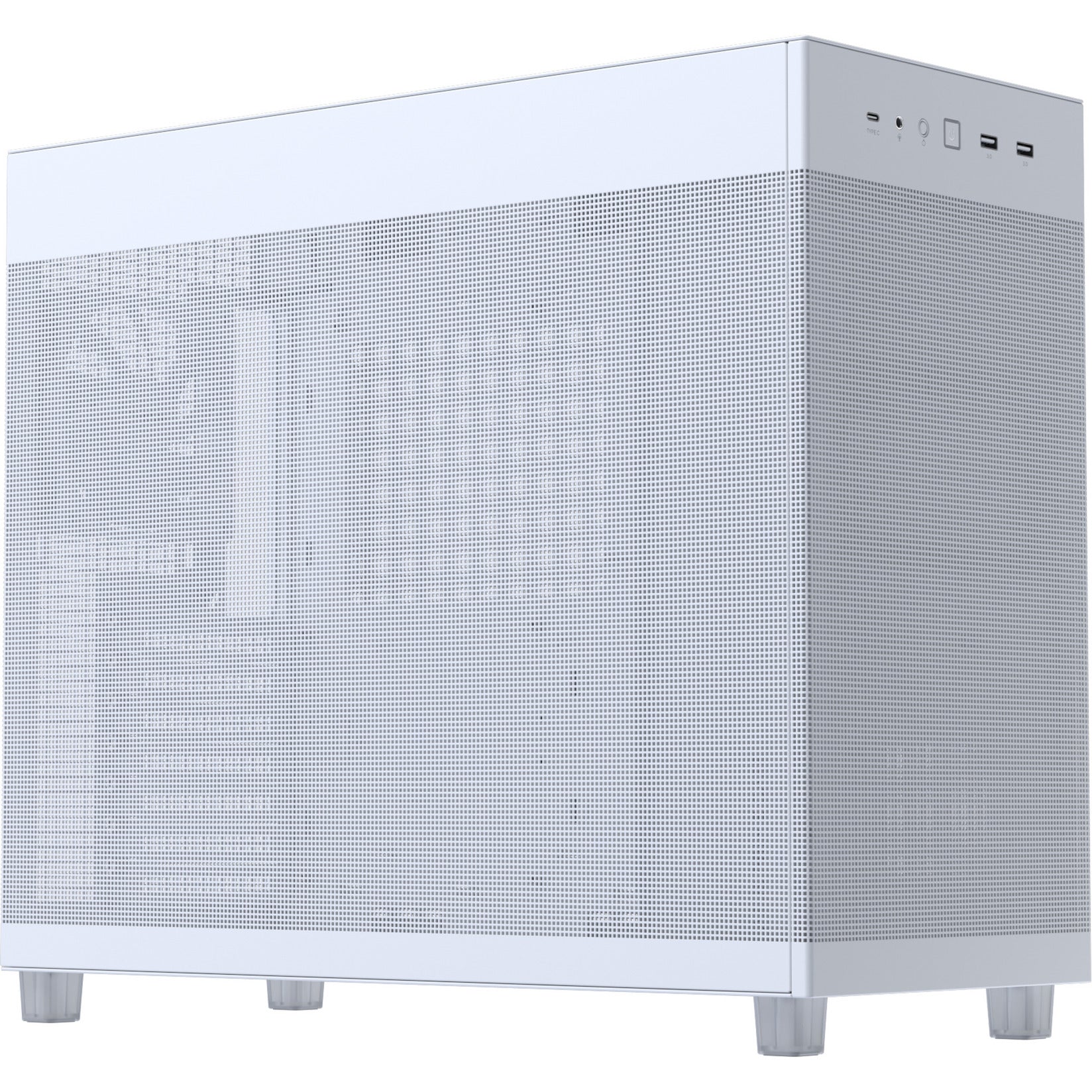Asus Prime Ap303 - Alloggiamento Midi Tower con pannello a rete (bianco | 2x USB-A | 1x USB-C)