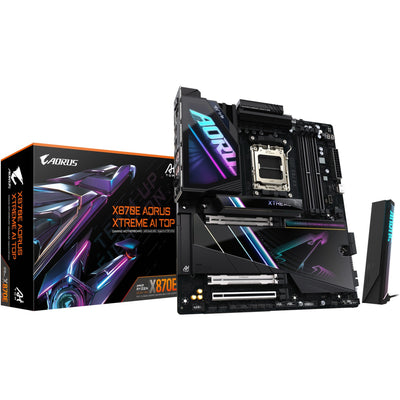 Placa base Gigabyte x870e a xtreme AI top socket AM5 (negro, RAID, 2x 10 GB-LAN, WLAN, BT, Sonido, E-ATX)