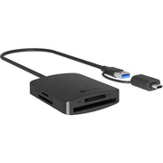 Icy box ib-cr302-cu3 4-in-1 card reader (black) - afbeelding 1