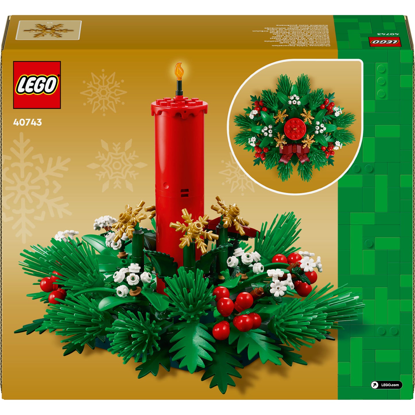 Lego icons - kersttafeldecoratie constructiespeelgoed (40743)