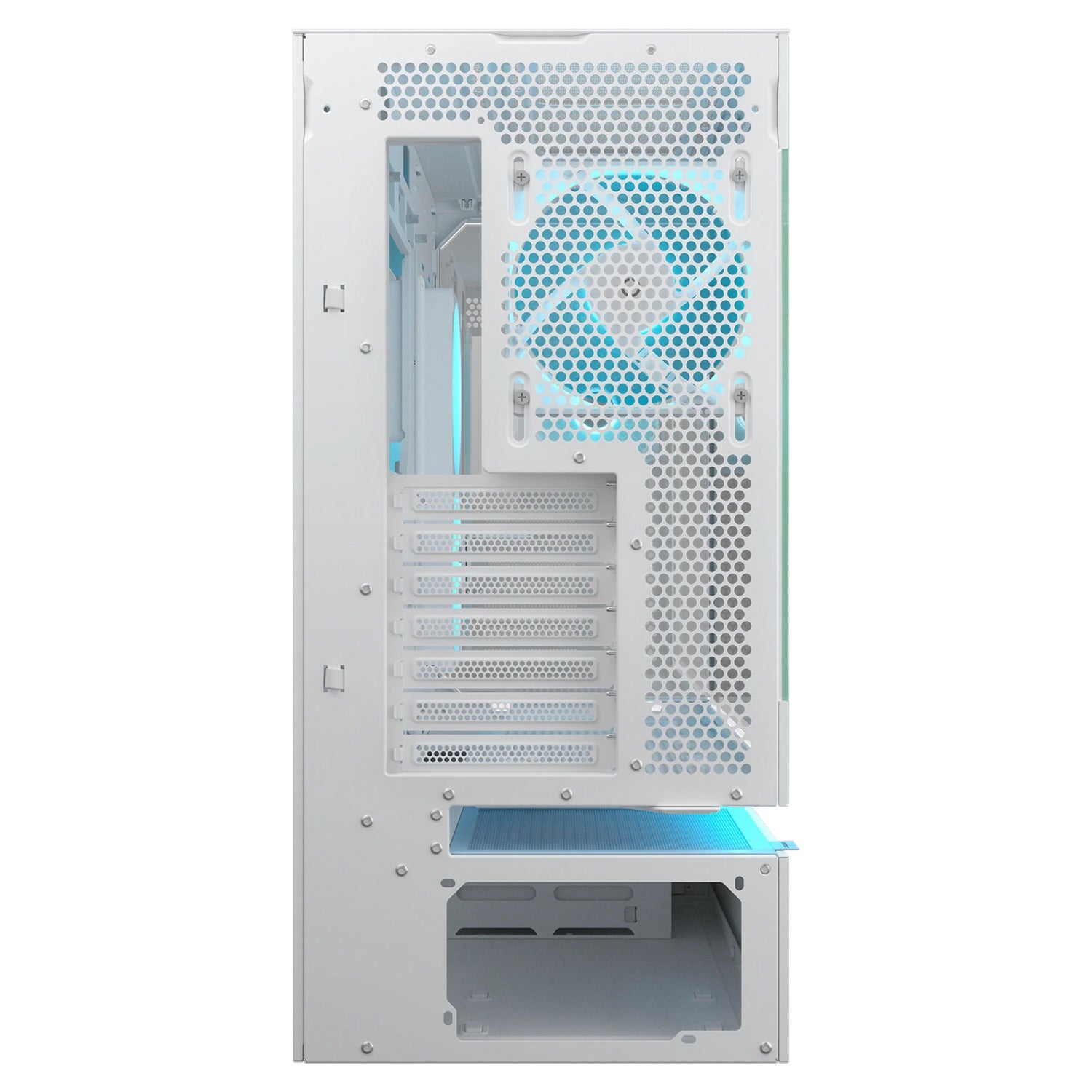 Custodia midi tower Cougar cfv235 (bianco | 2x USB-A | 1x USB-C | RGB | vetro temperato)