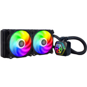 Silverstone sst-pf240-argb-v2 waterkoeling (zwart, incl. rgb controller) - afbeelding 1