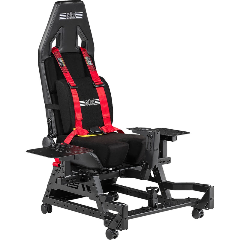 Next level racing flight seat pro racing simulator (black red)