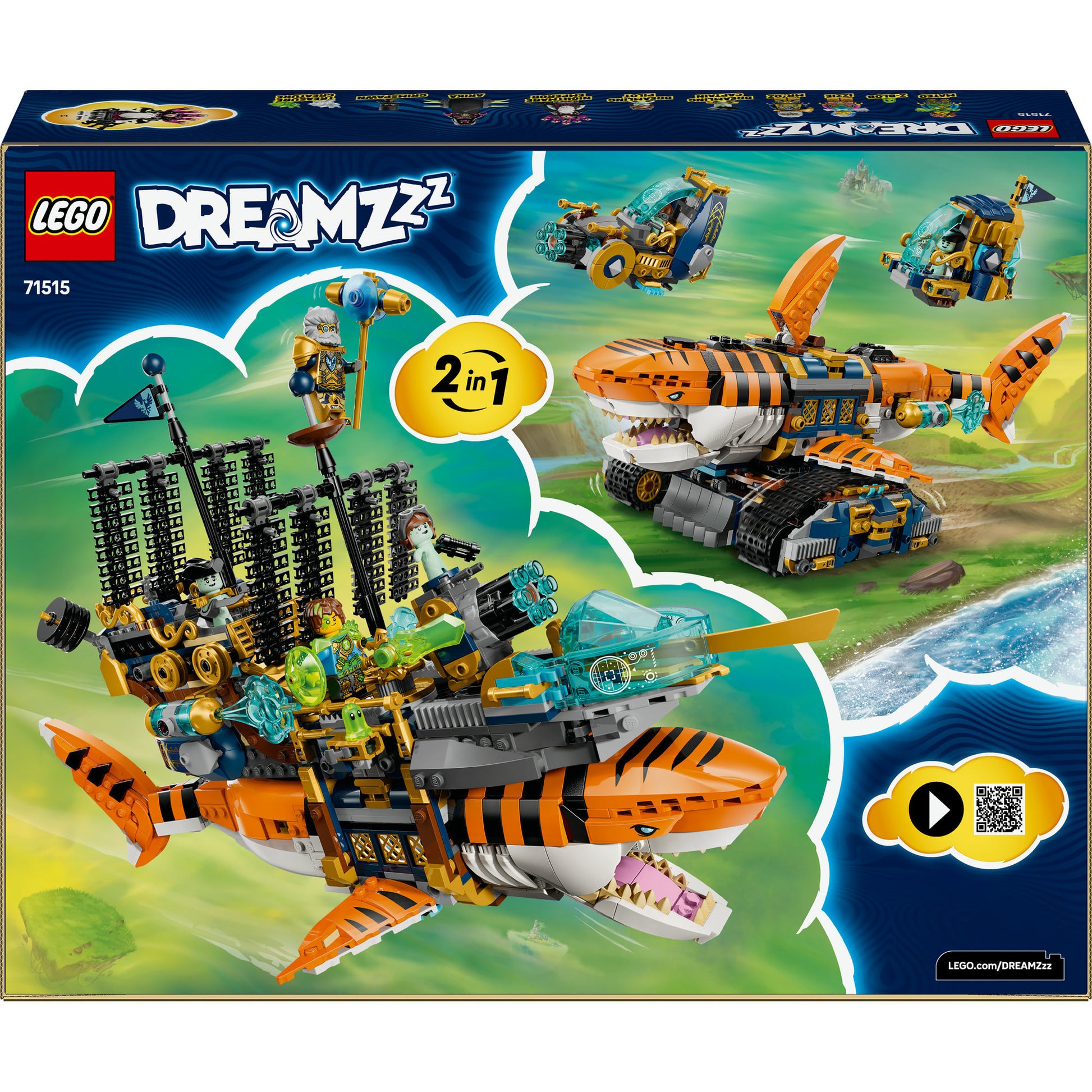 Lego dreamzzz 71515 Il carro armato dello squalo tigre